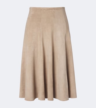 Sabrina suede midi skirt  | Stouls