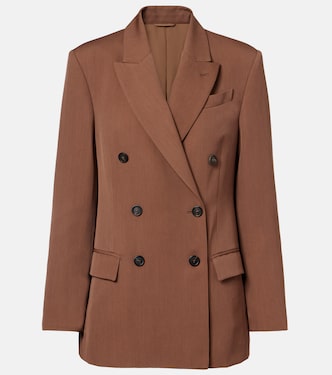 Blazer cruzado en mezcla de lana | Brunello Cucinelli