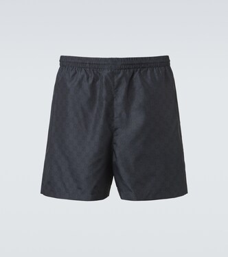 GG poplin swim trunks | Gucci