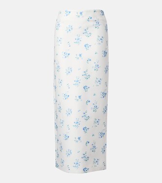 Floral cotton and silk slip skirt | Shushu/Tong