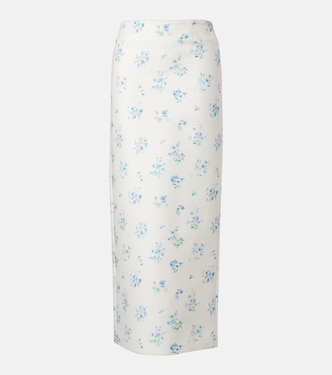 Floral cotton and silk slip skirt | Shushu/Tong