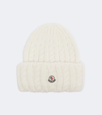 Cable-knit alpaca and wool-blend beanie | Moncler