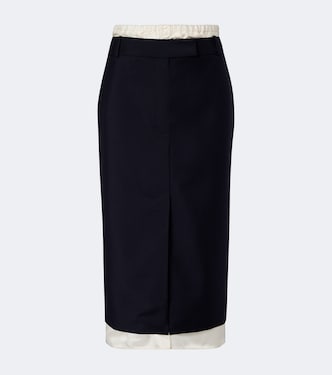 Wool and mohair midi skirt | Róhe