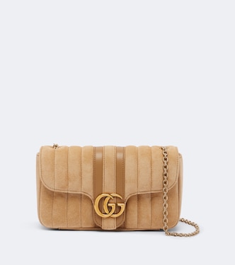 Bolso al hombro Jetset GG Marmont Small de ante | Gucci