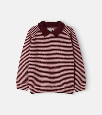 Pipo striped cotton, wool, and alpaca sweater | Konges Sløjd