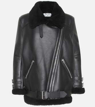 Lederjacke Velocite mit Shearling | Acne Studios