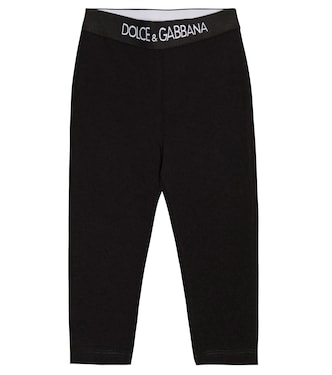 Baby cotton-blend leggings | Dolce&Gabbana Kids