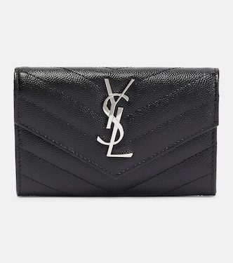Monogram Small leather wallet | Saint Laurent