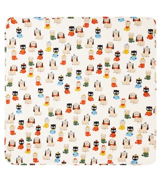 Baby printed cotton-blend blanket | Mini Rodini