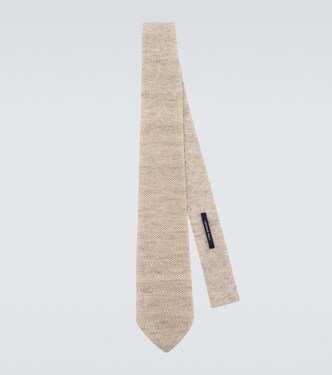Linen knit tie | Thom Sweeney