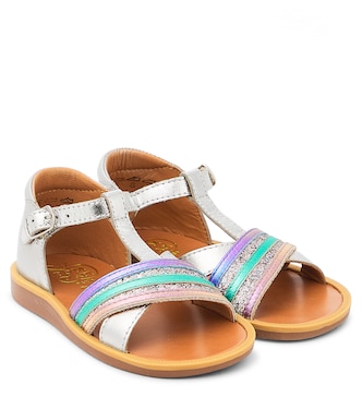 Sandalen Poppy Lili aus Leder | Pom d'Api