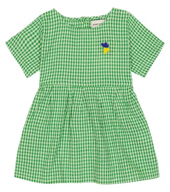 Baby Vichy checked cotton and linen dress | Bobo Choses