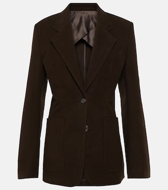 Single-breasted cotton blazer | Toteme