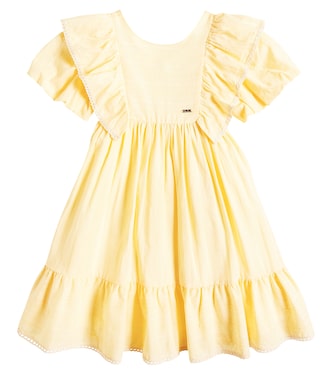 Ruffled cotton-blend dress | Patachou