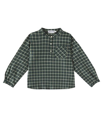 Artiste checked cotton top | Bonpoint
