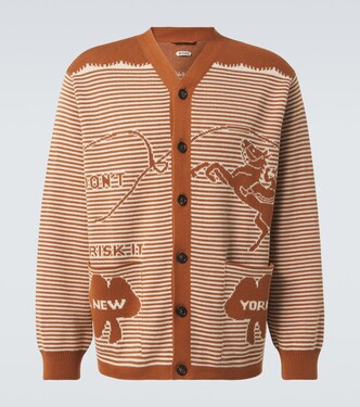 Buckaroo striped cotton cardigan | Bode