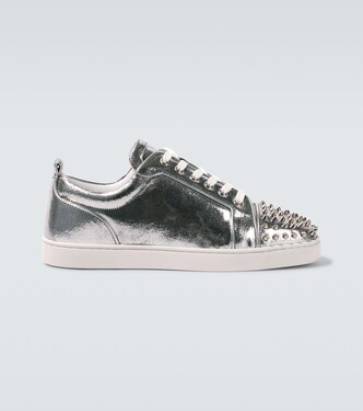Louis Junior metallic leather sneakers | Christian Louboutin