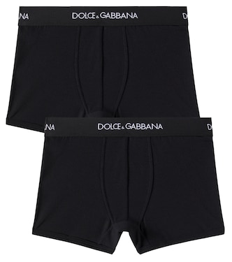 Set de 2 bóxer briefs en mezcla de algodón | Dolce&Gabbana Kids