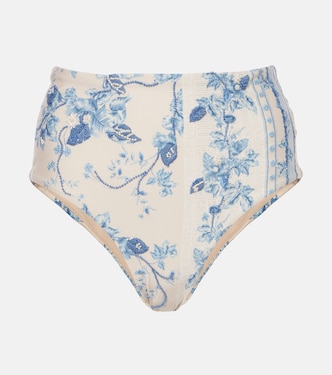 Magenta floral bikini bottoms | Agua by Agua Bendita