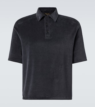 Murano cotton and silk velour polo shirt | Loro Piana
