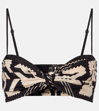 Printed cotton bra top  | Johanna Ortiz