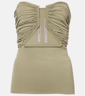 Hollywood gathered jersey top | Rick Owens
