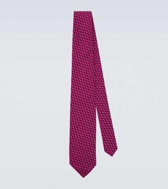 Silk jacquard tie | Charvet