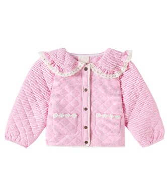 Joulia quilted gingham cotton jacket | Louise Misha