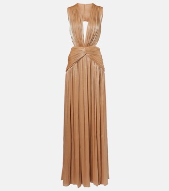 Silla cutout gathered gown | Costarellos