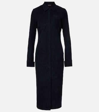 Hemdblusenkleid Becky aus Veloursleder | Stouls