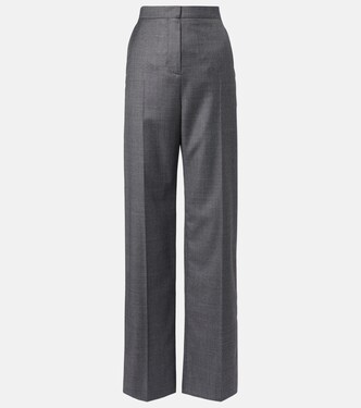 High-rise wool straight pants | Givenchy