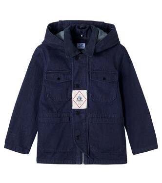 Logo cotton denim jacket | C.P. Company Kids