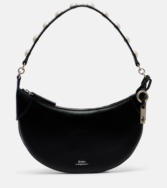 Polo ID Mini studded leather shoulder bag | Polo Ralph Lauren