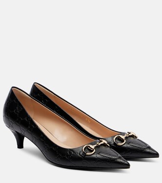 Pumps Erin GG Horsebit aus Leder | Gucci