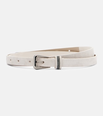 Monili suede belt | Brunello Cucinelli