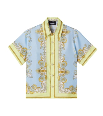 Hemd Barocco aus Seiden-Twill | Versace Kids