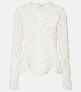 Crochet cotton cardigan | Erdem