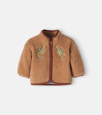 Baby embroidered teddy fleece jacket | Stella McCartney Kids