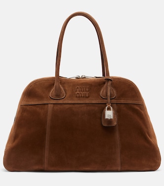 Vivant Large suede bowling bag | Miu Miu