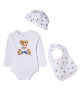 Baby Set aus Body, Mütze und Lätzchen | Polo Ralph Lauren Kids