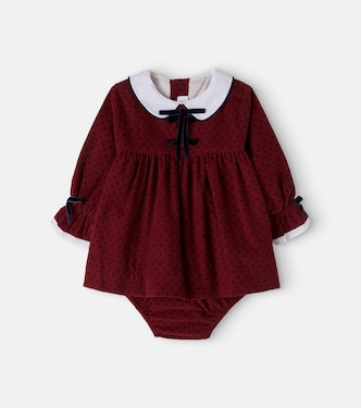 Baby Granada corduroy dress and bloomers set | La Coqueta