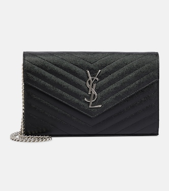 Cassandre matelassé leather wallet on chain | Saint Laurent