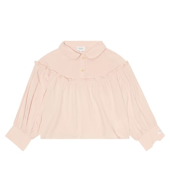 Ruffle-trimmed blouse | Donsje