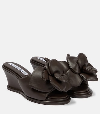 Wedge-Pantoletten aus Leder | Acne Studios