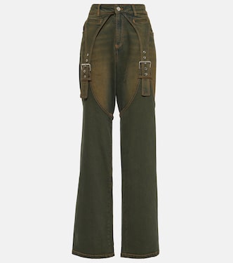 Embellished buckle boyfriend jeans | Blumarine