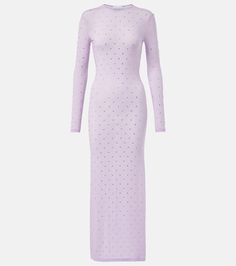 Second Skin embellished jersey maxi dress | Rabanne