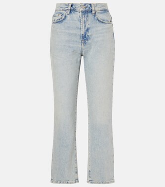 High-rise straight jeans | 7 For All Mankind