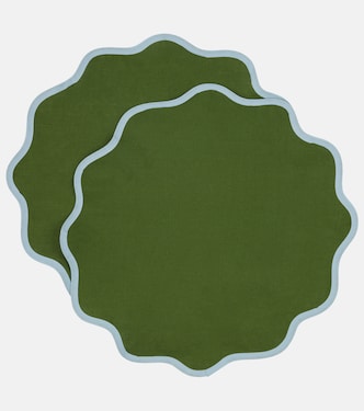 Rainbow Bosco Cloud set of 2 placemats | La DoubleJ