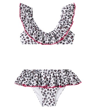 Ruffled leopard-print bikini | Monnalisa