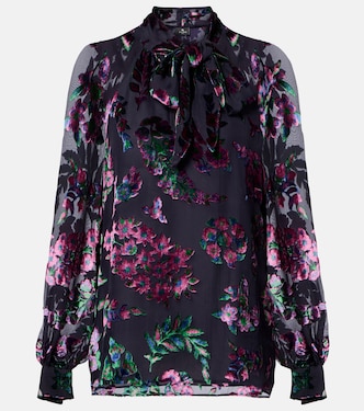 Printed tie-neck blouse | Etro